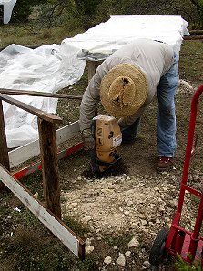 digging a hole